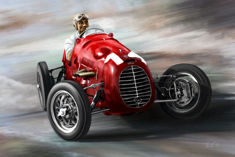 Cisitalia D46 – Felice Bonetto na okruhu Mantova 1948