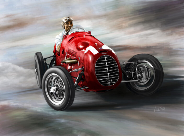 Cisitalia D46 - Felice Bonetto na okruhu Mantova 1948