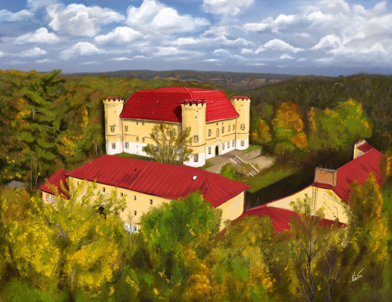 Obraz zámku Dívčí hrad
